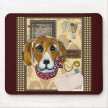 BEAGLE DEL DÍA DE PADRE TAPETES DE RATÓN
