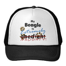 Beagle extremadamente travieso gorras de camionero
