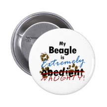 Beagle extremadamente travieso pins