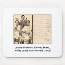 beardcard, hermanos de Lakota, barba de Dewey, bla Tapetes De Ratón