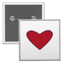 Beautiful Heart Anstecknadelbutton