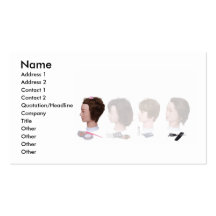 BeautySchoolHeadsLinedUp, nombre, dirección 1, Add Plantilla De Tarjeta Personal