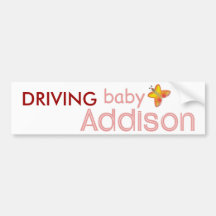 Bebé Addison Etiqueta De Parachoque