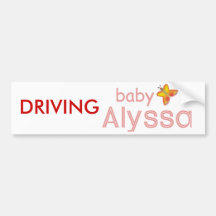 Bebé Alyssa Etiqueta De Parachoque