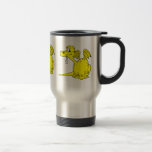 Bebé amarillo lindo del dragón tazas