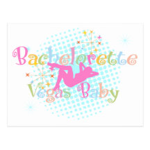 Bebé de Bachelorette Vegas Postales