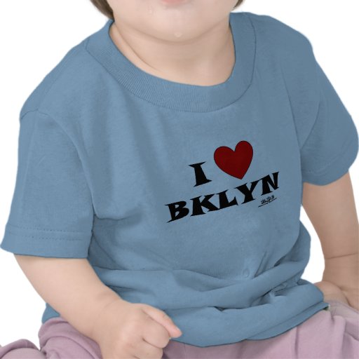 Bebé de Brooklyn del corazón de la N.Y.E-I Camisetas