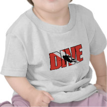 Bebé de la impulsión del EQUIPO DE SUBMARINISMO Camisetas