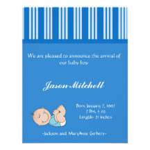 Bebé de la invitación del nacimiento