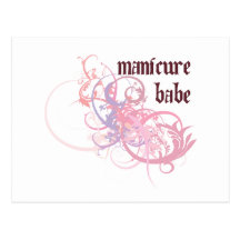 Bebé de la manicura postales