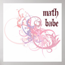 Bebé de la matemáticas posters