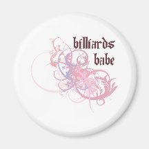 Bebé de los billares imanes para frigoríficos
