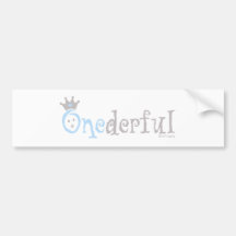 BEBÉ de ONEderful (azul) Etiqueta De Parachoque