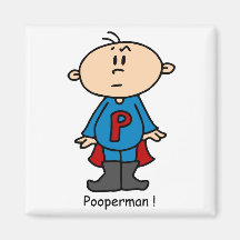 Bebé de Pooperman Imán De Frigorífico