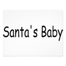 Bebé de Santas Invitación
