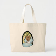 Bebé del afroamericano del bautismo bolsa