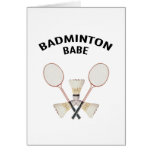 Bebé del bádminton felicitaciones