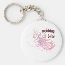Bebé del boda llaveros personalizados