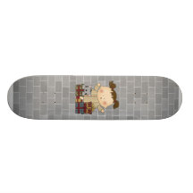bebé del chica de los regalos de Navidad Patineta Personalizada