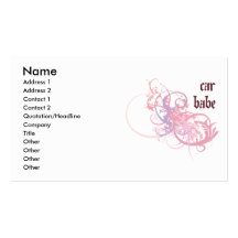 Bebé del coche plantillas de tarjetas de visita