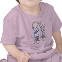 Bebé del conejito de la zanahoria camisetas