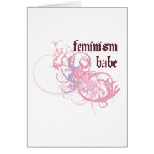 Bebé del feminismo tarjetón