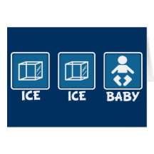 Bebé del hielo del hielo tarjetón