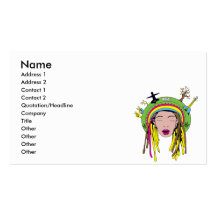 bebé del hippie del rasta plantillas de tarjetas de visita