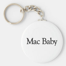 Bebé del mac llavero personalizado