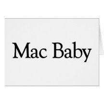 Bebé del mac tarjeta