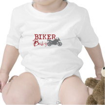Bebé del motorista camiseta