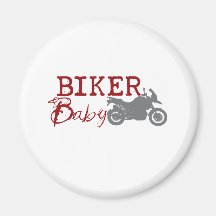 Bebé del motorista imanes de nevera