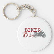 Bebé del motorista llavero personalizado