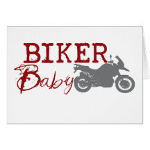 Bebé del motorista tarjetas