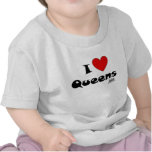 Bebé del Queens del corazón de la N.Y.E-I Camisetas