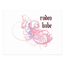 Bebé del rodeo tarjeta postal