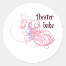 Bebé del teatro pegatina