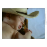 Bebé del vaquero tarjeta