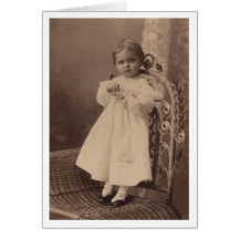 Bebé del vintage felicitación