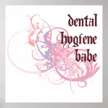 Bebé dental de la higiene poster