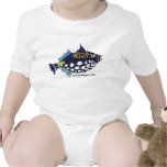 Bebé divertido de la sal y de los pescados de Poop Camisetas