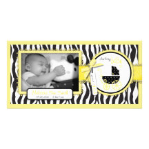 Bebé elegante de la tarjeta de la foto del boutiqu tarjeta fotográfica personalizada