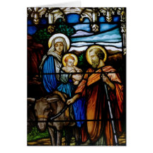 BEBÉ JESÚS, JOSÉ Y MARIA TARJETON