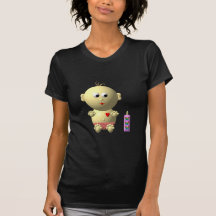 ¡Bebé lindo con el corazón! Camisetas