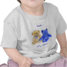 Bebé lindo del oso de peluche camisetas