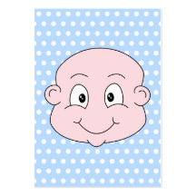 Bebé lindo, en modelo de lunar azul tarjetas de negocios