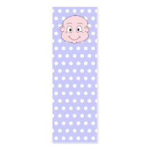 Bebé lindo, en modelo de lunar de la lila tarjetas de visita