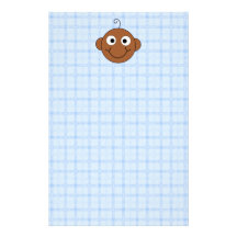 Bebé lindo. Fondo azul del control Papeleria De Diseño