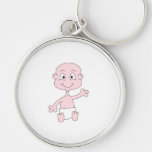 Bebé lindo que agita llaveros personalizados