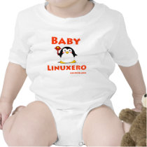 Bebé Linuxero camisetas